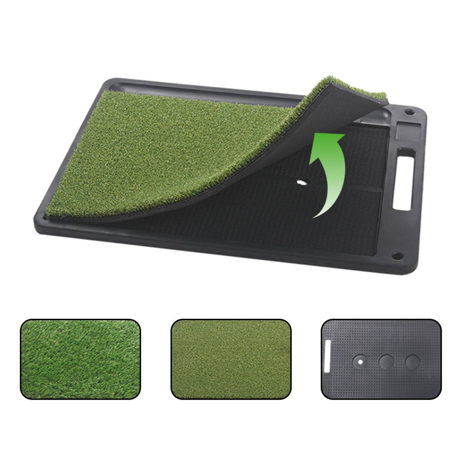 Sports Equipment You Hit - 2-in-1 Sport Hitting Mat Anti-Slip Rubber