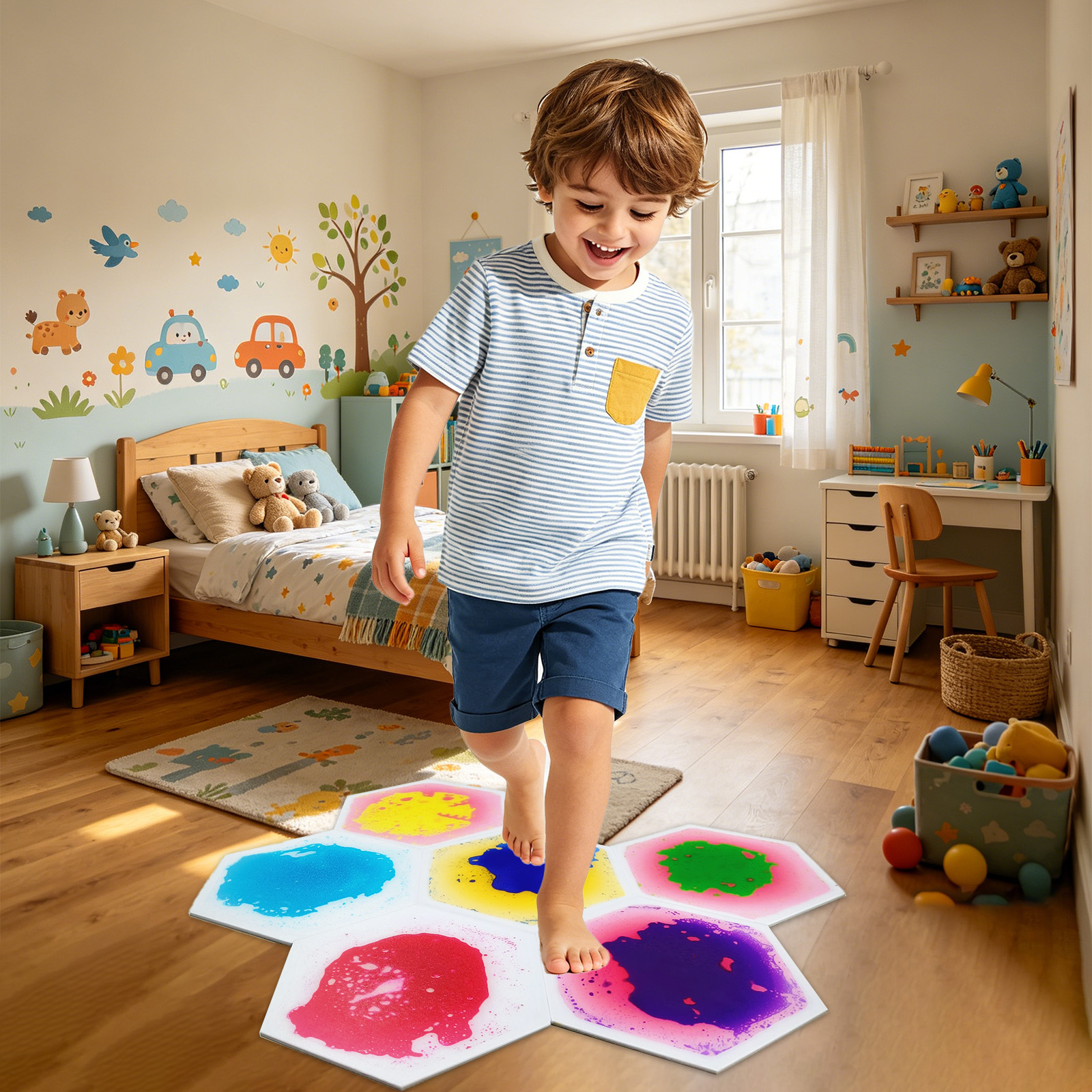 Thickened Hexagon Flowing Liqu – Sports Equipment 3 Year Old Bewertung und Preis