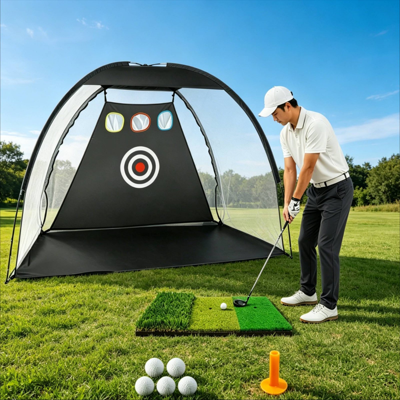 Golf Hitting Net Portable Golf – Sports Equipment You Hit Bewertung und Preis