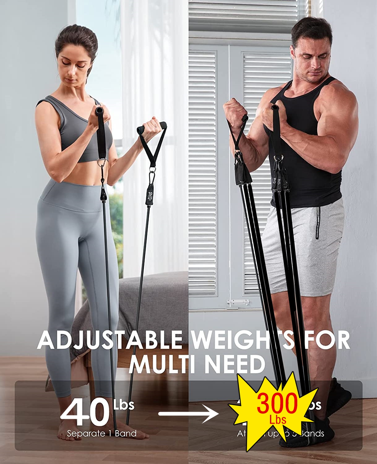 300lb Fitness Booty Resistance – Sports Equipment Near Me Bewertung und Preis