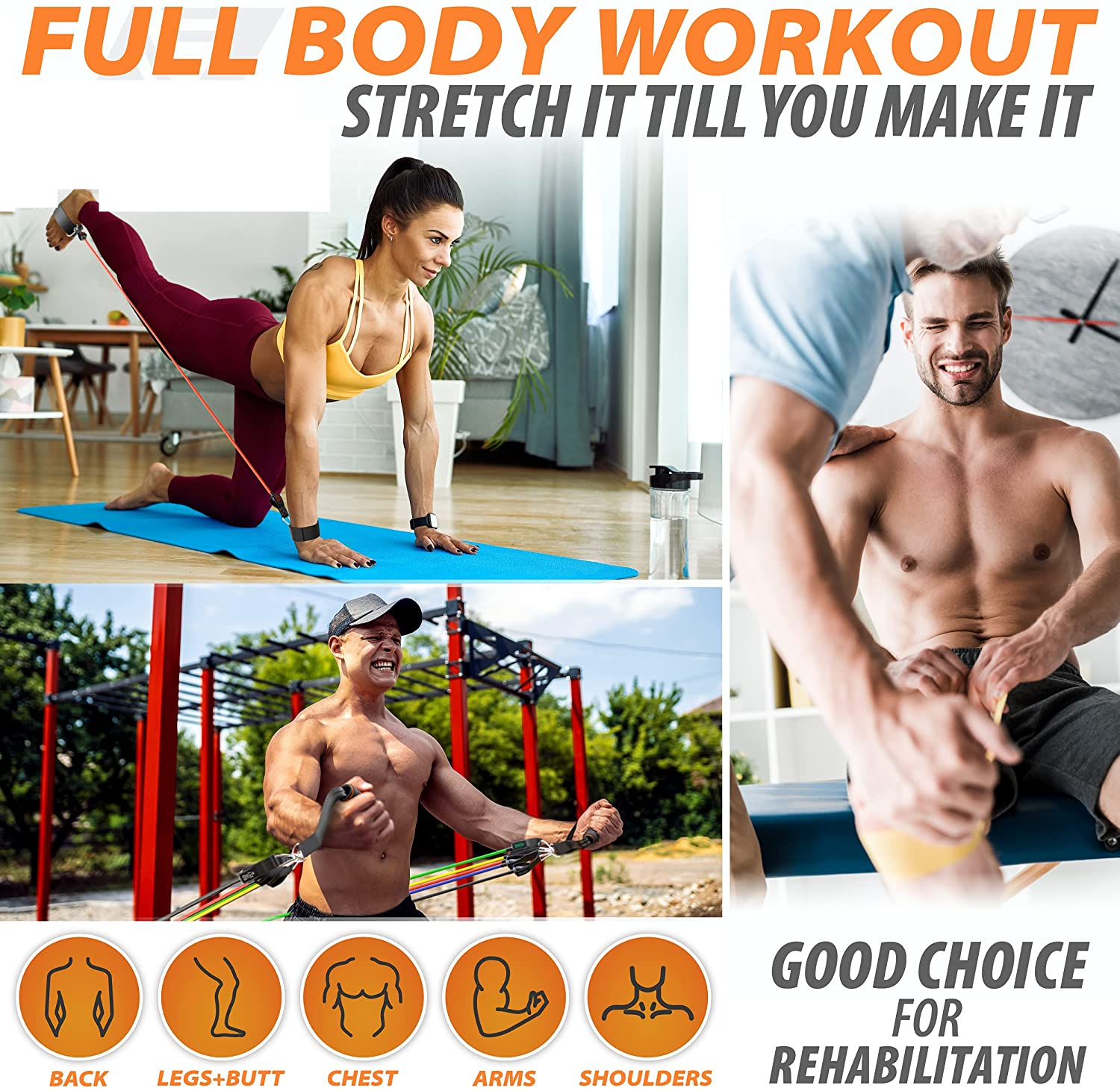 300lb Fitness Booty Resistance – Sports Equipment Near Me Bewertung und Preis